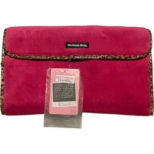 Melissa Beth’s - Don’t Leave Me Hangin’ Toiletry Travel Hanging Bag NEW In Pink